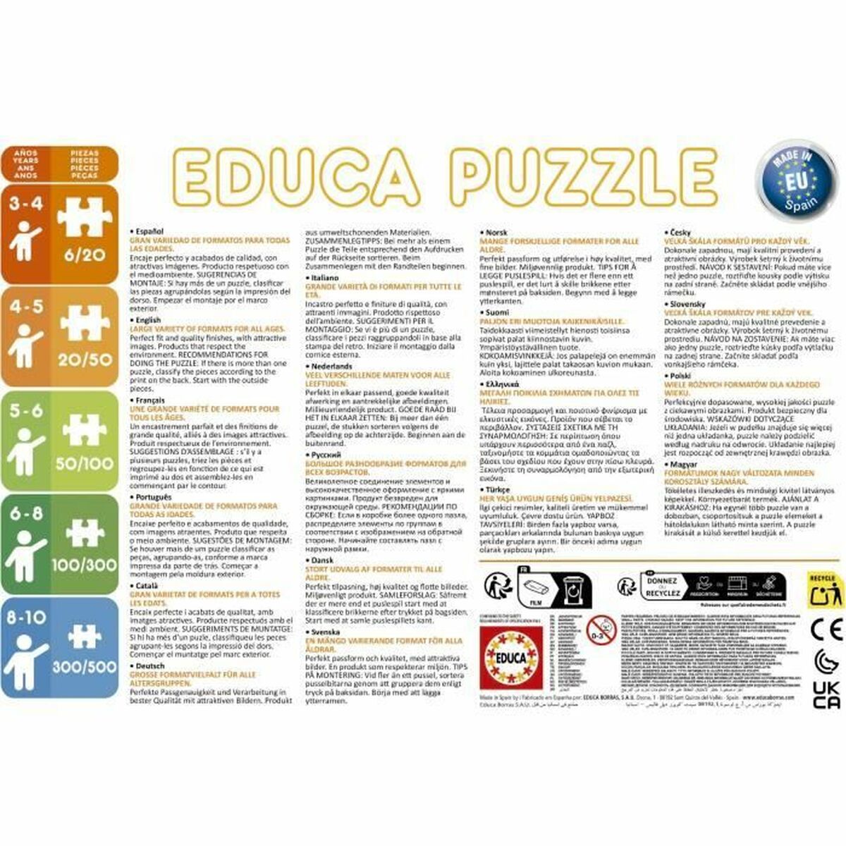 Puzzle Educa Little Brown Bear - Jucarii si jocuri, Puzzle-uri și puzzle-uri