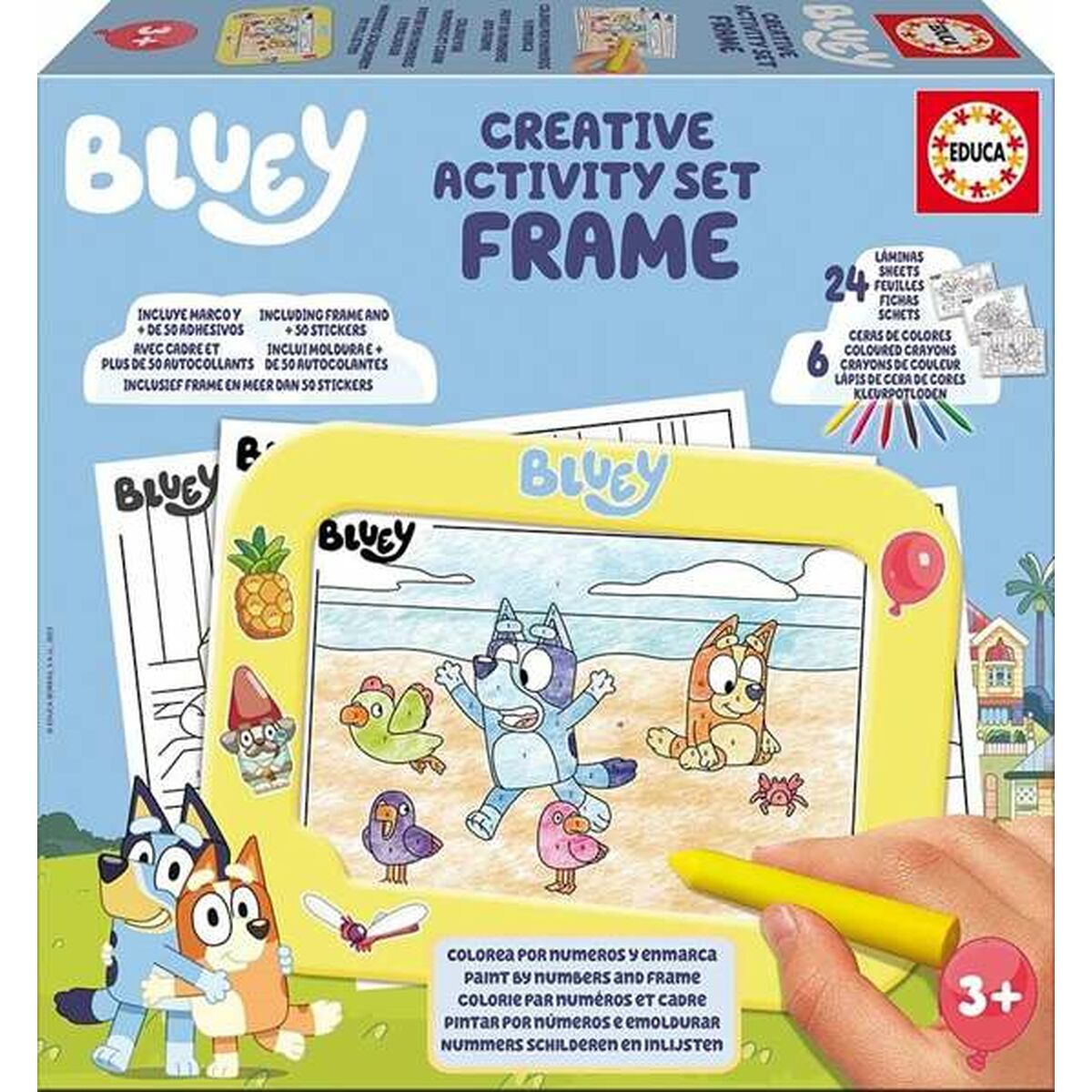 Set pentru desen Educa Bluey - Birou și papetărie, Arte și Meserii