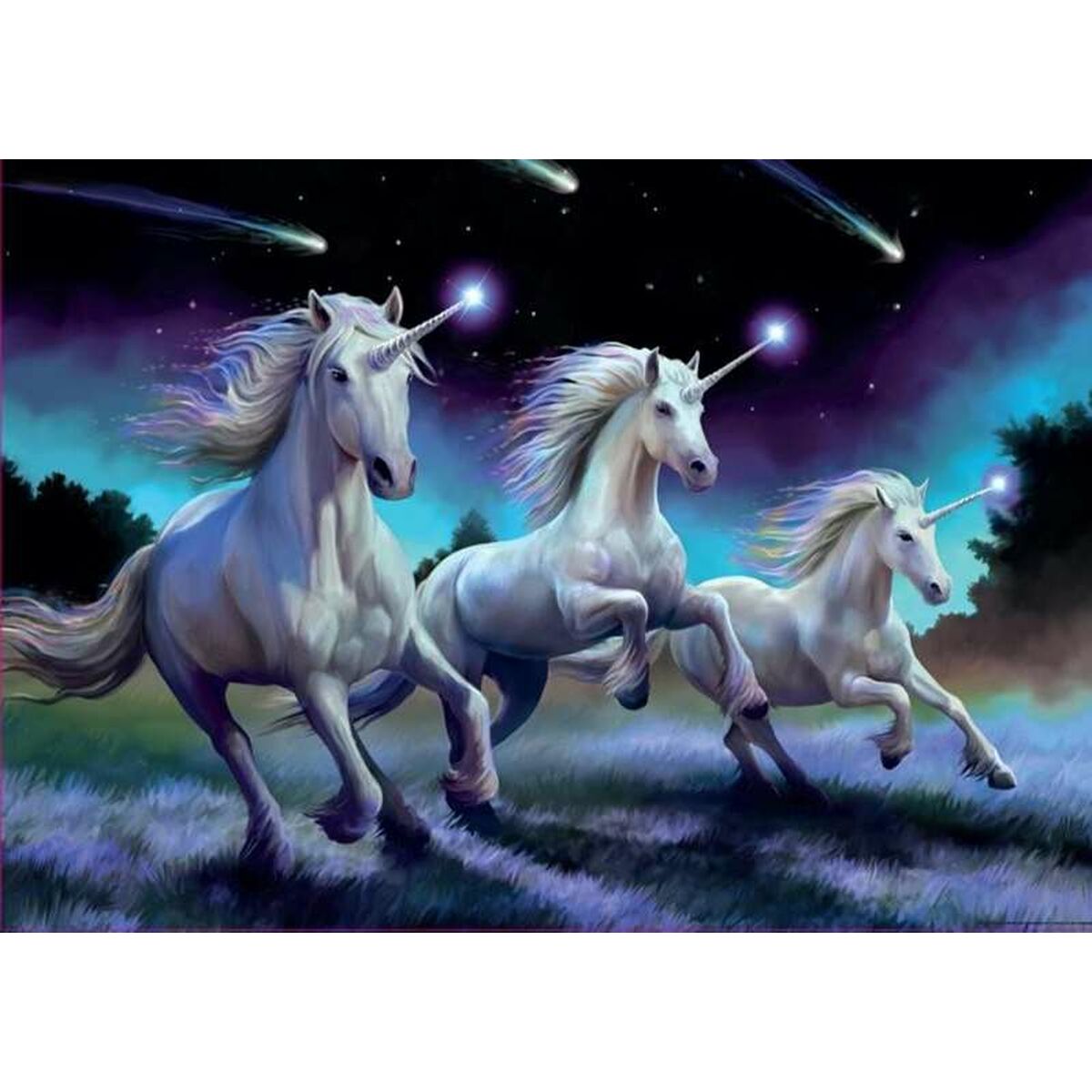 Puzzle Educa Unicorns (Anne Stokes) 1000 Piese - Jucarii si jocuri, Puzzle-uri și puzzle-uri