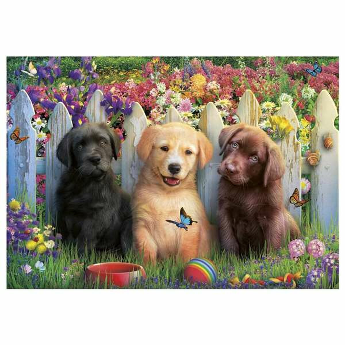 Puzzle Educa Doggies 100 Piese - Jucarii si jocuri, Puzzle-uri și puzzle-uri
