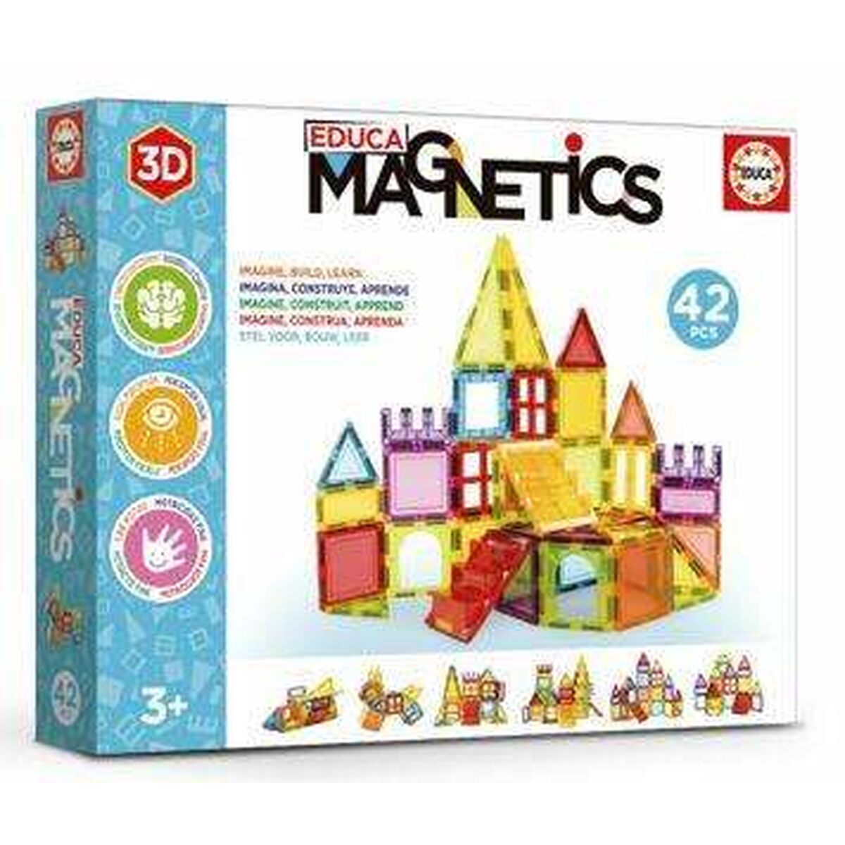 Set de Construcție Educa Magnetics Magnetic 42 Piese - Jucarii si jocuri
