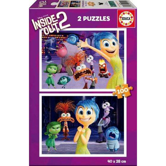 Puzzle Educa Inside Out 2 2 x 100 Piese - Jucarii si jocuri, Puzzle-uri și puzzle-uri