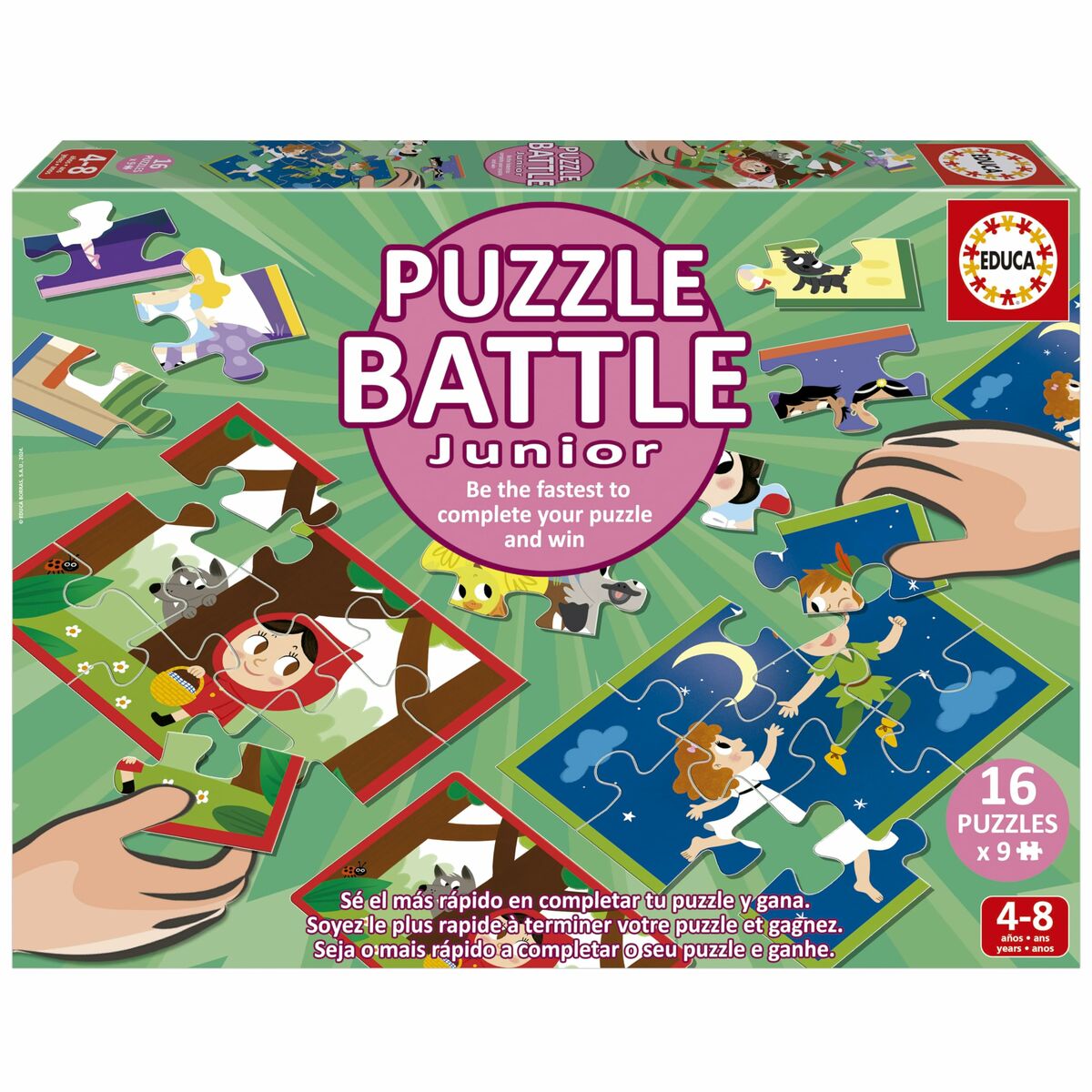 Puzzle Educa Battle Jr Contes 16 Piese - Jucarii si jocuri, Puzzle-uri și puzzle-uri