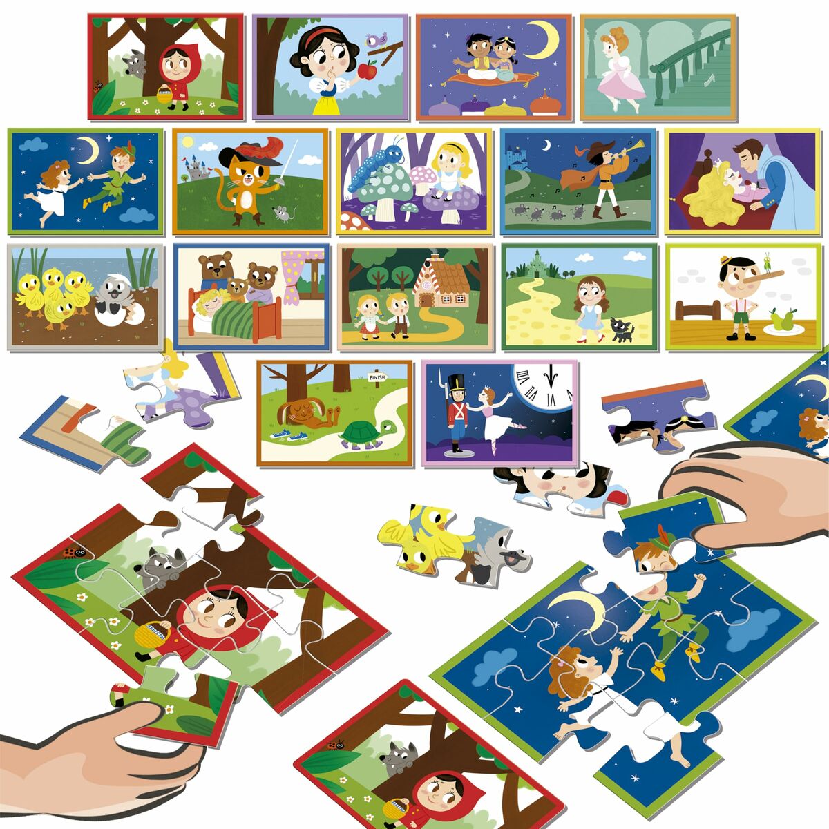 Puzzle Educa Battle Jr Contes 16 Piese - Jucarii si jocuri, Puzzle-uri și puzzle-uri