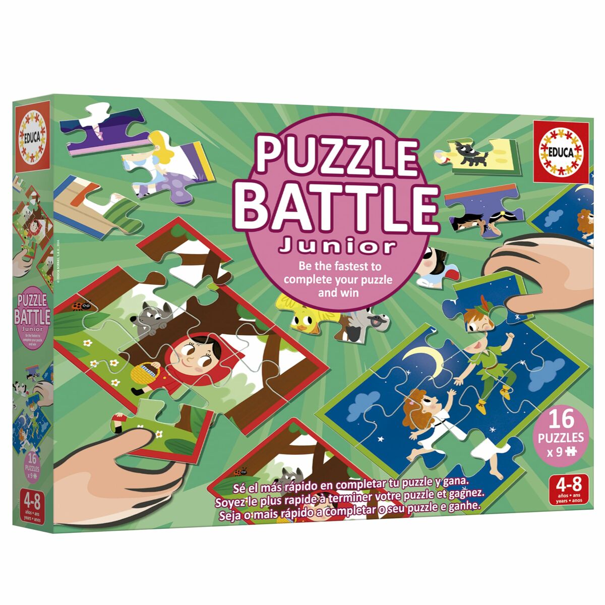 Puzzle Educa Battle Jr Contes 16 Piese - Jucarii si jocuri, Puzzle-uri și puzzle-uri