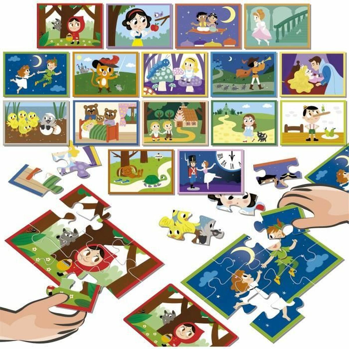 Puzzle Educa Battle Jr Contes 16 Piese - Jucarii si jocuri, Puzzle-uri și puzzle-uri