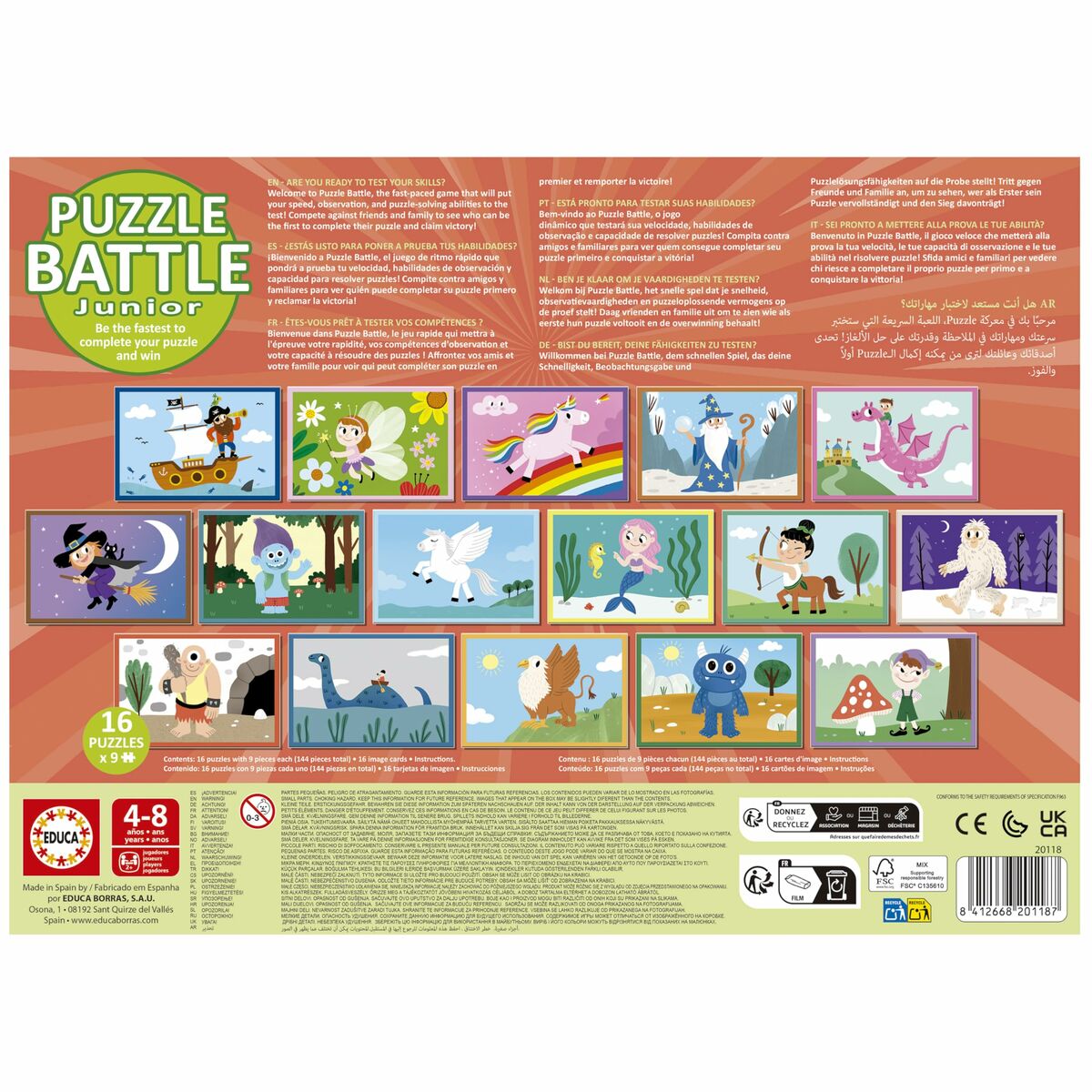 Puzzle Educa Battle Jr Fantasy 144 Piese - Jucarii si jocuri, Puzzle-uri și puzzle-uri