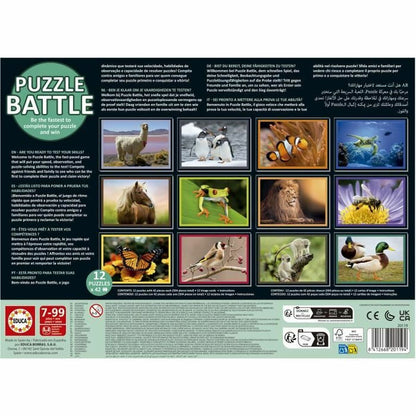 Puzzle Educa Battle Jr Natura 42 Piese (12 Unități) - Jucarii si jocuri, Puzzle-uri și puzzle-uri