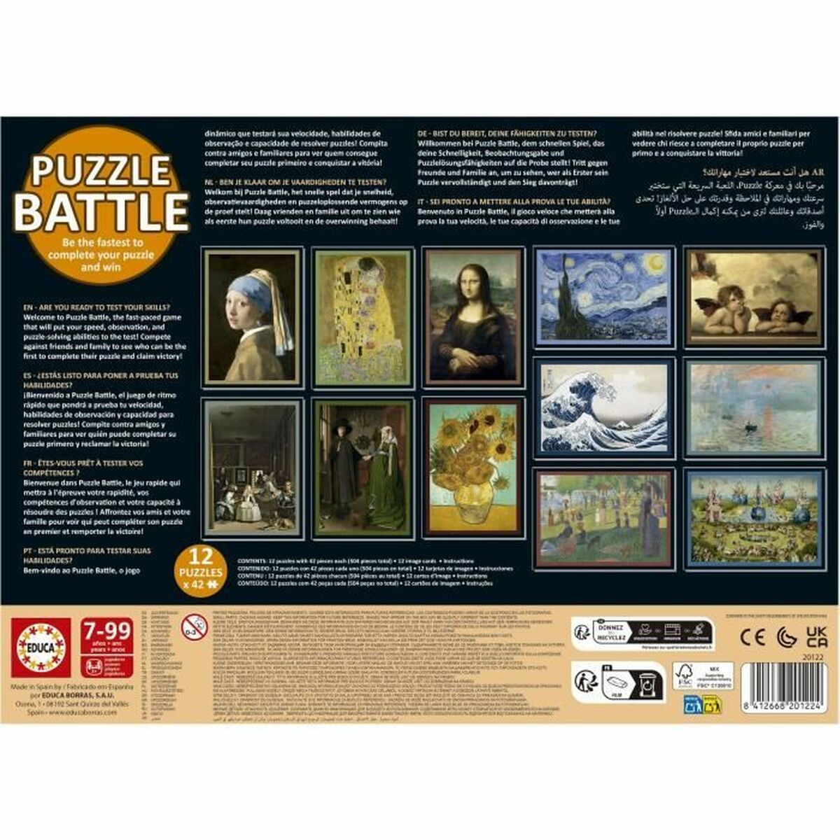 Puzzle Educa Battle Art 42 Piese (12 Unități) - Jucarii si jocuri, Puzzle-uri și puzzle-uri