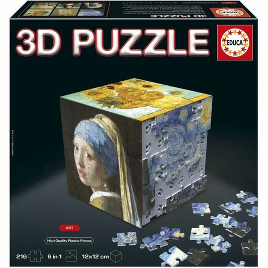 Puzzle Educa Arte en Cubo 36 Piese 216 Piese (6 Unități) - Jucarii si jocuri, Puzzle-uri și puzzle-uri