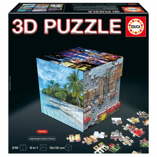 Puzzle Educa 3D 216 Piese (6 Unități) - Jucarii si jocuri, Puzzle-uri și puzzle-uri