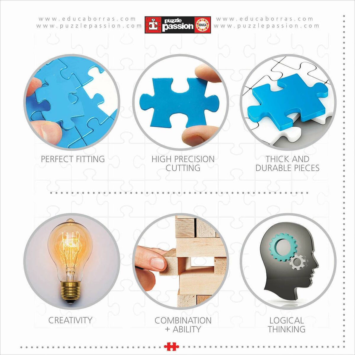 Puzzle Educa 3D 216 Piese (6 Unități) - Jucarii si jocuri, Puzzle-uri și puzzle-uri