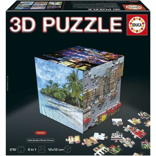 Puzzle Educa 3D 216 Piese (6 Unități) - Jucarii si jocuri, Puzzle-uri și puzzle-uri