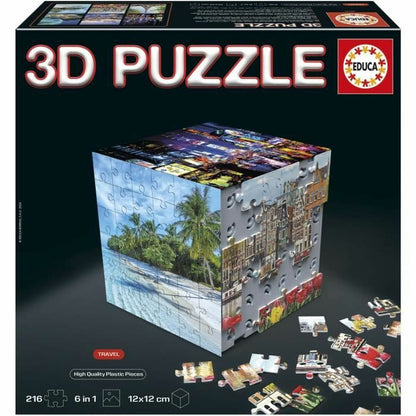 Puzzle Educa 3D 216 Piese (6 Unități) - Jucarii si jocuri, Puzzle-uri și puzzle-uri
