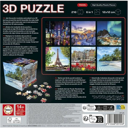 Puzzle Educa 3D 216 Piese (6 Unități) - Jucarii si jocuri, Puzzle-uri și puzzle-uri