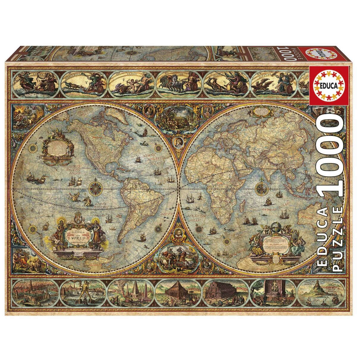 Puzzle Educa Orbis Terrarum 1000 Piese - Jucarii si jocuri, Puzzle-uri și puzzle-uri