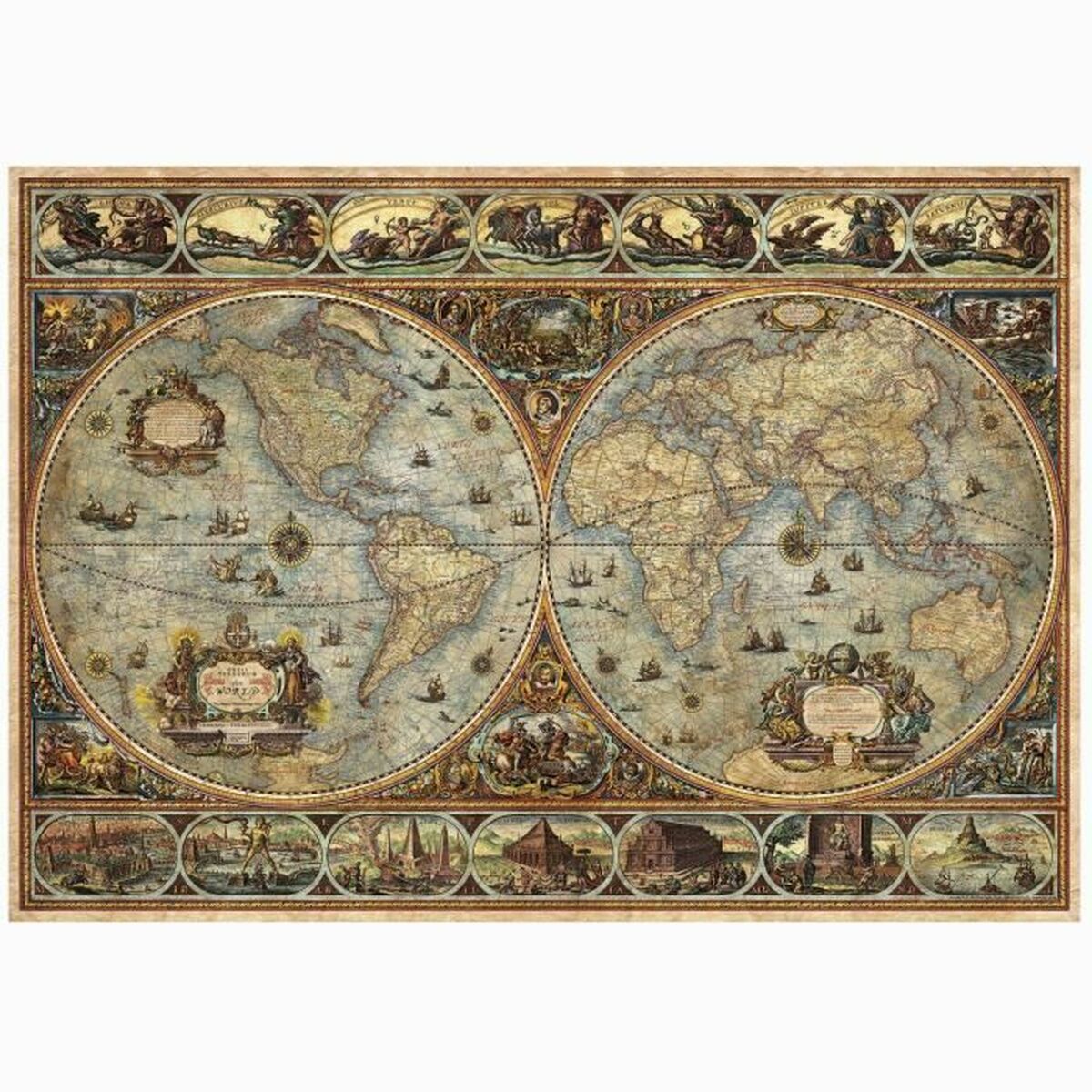 Puzzle Educa Orbis Terrarum 1000 Piese - Jucarii si jocuri, Puzzle-uri și puzzle-uri
