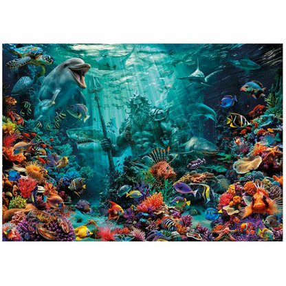 Puzzle Educa Poseidon in a Coral Reef 1000 Piese - Jucarii si jocuri, Puzzle-uri și puzzle-uri