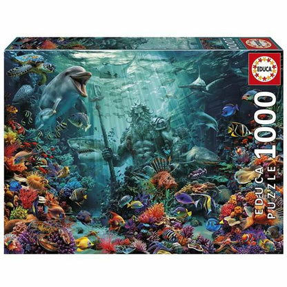 Puzzle Educa Poseidon in a Coral Reef - Jucarii si jocuri, Puzzle-uri și puzzle-uri