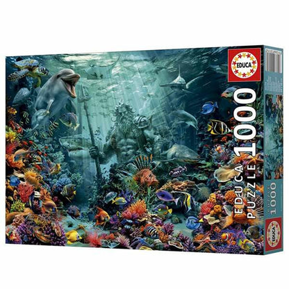 Puzzle Educa Poseidon in a Coral Reef - Jucarii si jocuri, Puzzle-uri și puzzle-uri