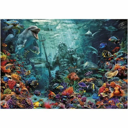 Puzzle Educa Poseidon in a Coral Reef 1000 Piese - Jucarii si jocuri, Puzzle-uri și puzzle-uri
