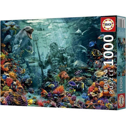 Puzzle Educa Poseidon in a Coral Reef 1000 Piese - Jucarii si jocuri, Puzzle-uri și puzzle-uri