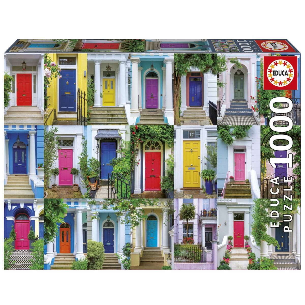 Puzzle Educa Puertas de Notting Hill 1000 Piese - Jucarii si jocuri, Puzzle-uri și puzzle-uri