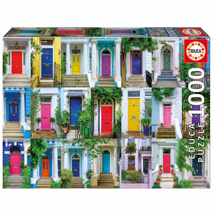 Puzzle Educa Puertas de Notting Hill 1000 Piese - Jucarii si jocuri, Puzzle-uri și puzzle-uri
