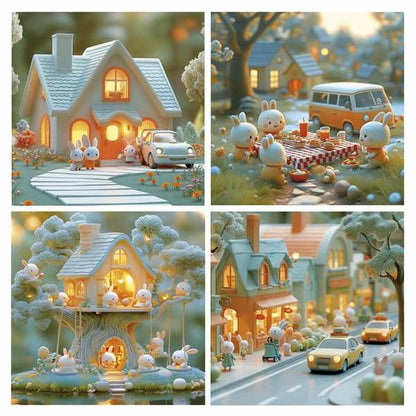 Puzzle Educa Iepure 12 Piese 16 Piese 20 Piese 25 Piese (4 Unități) - Jucarii si jocuri, Puzzle-uri și puzzle-uri