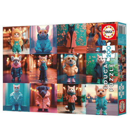 Puzzle Educa 20219 Fashion Animals - Jucarii si jocuri, Puzzle-uri și puzzle-uri