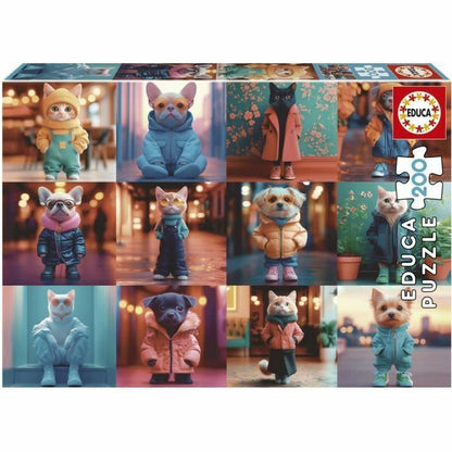 Puzzle Educa 20219 Fashion Animals - Jucarii si jocuri, Puzzle-uri și puzzle-uri