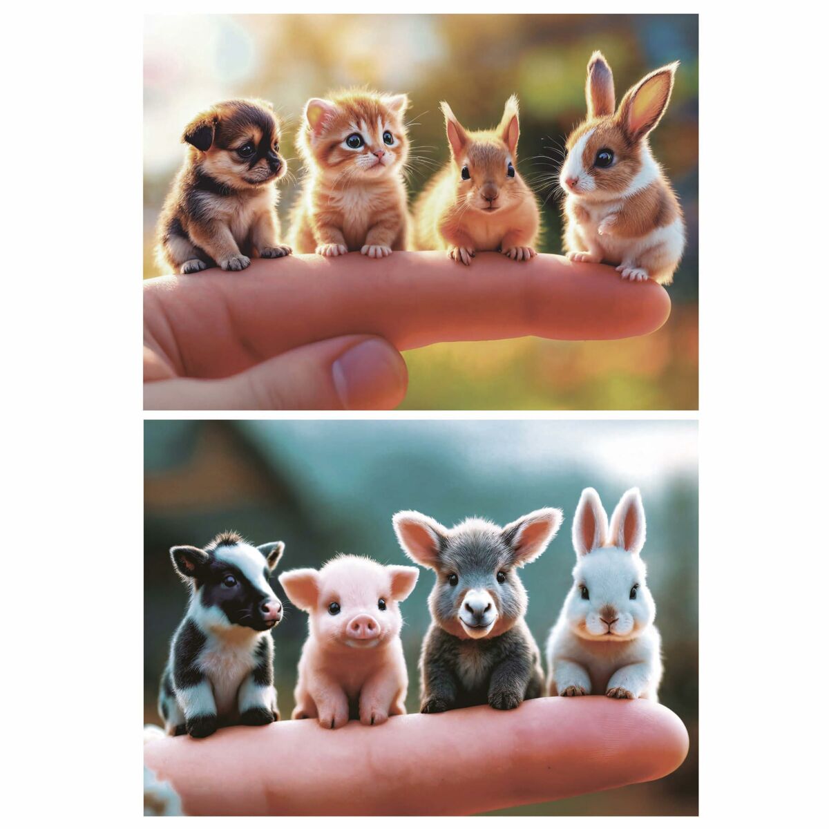 Puzzle Educa Baby Animals 2 x 20 (2 Unități) - Jucarii si jocuri, Puzzle-uri și puzzle-uri