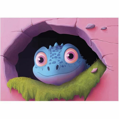 Set de 4 Puzzle-uri Educa Dinosaurios Amistosos 20 Piese 40 Piese 60 Piese 80 Piese - Jucarii si jocuri, Puzzle-uri și puzzle-uri