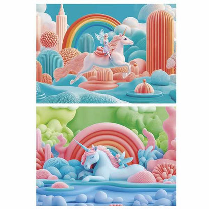 Puzzle Educa Magic Unicorns (2 Unități) - Jucarii si jocuri, Puzzle-uri și puzzle-uri