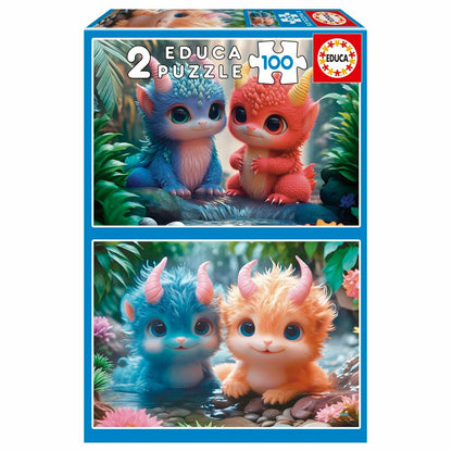 Puzzle Educa Adorable Monsters - Jucarii si jocuri, Puzzle-uri și puzzle-uri