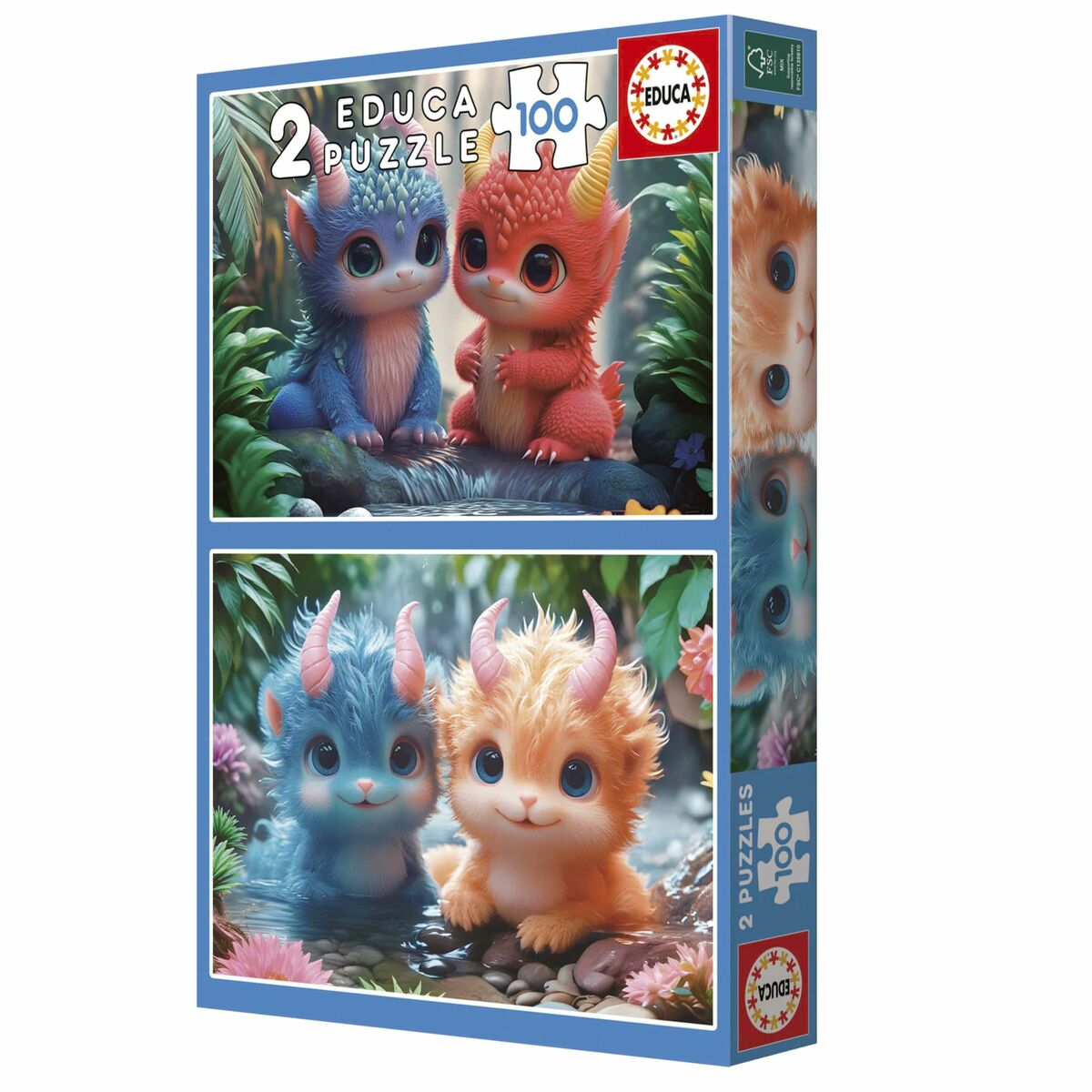 Puzzle Educa Adorable Monsters - Jucarii si jocuri, Puzzle-uri și puzzle-uri