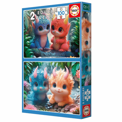 Puzzle Educa Adorable Monsters - Jucarii si jocuri, Puzzle-uri și puzzle-uri