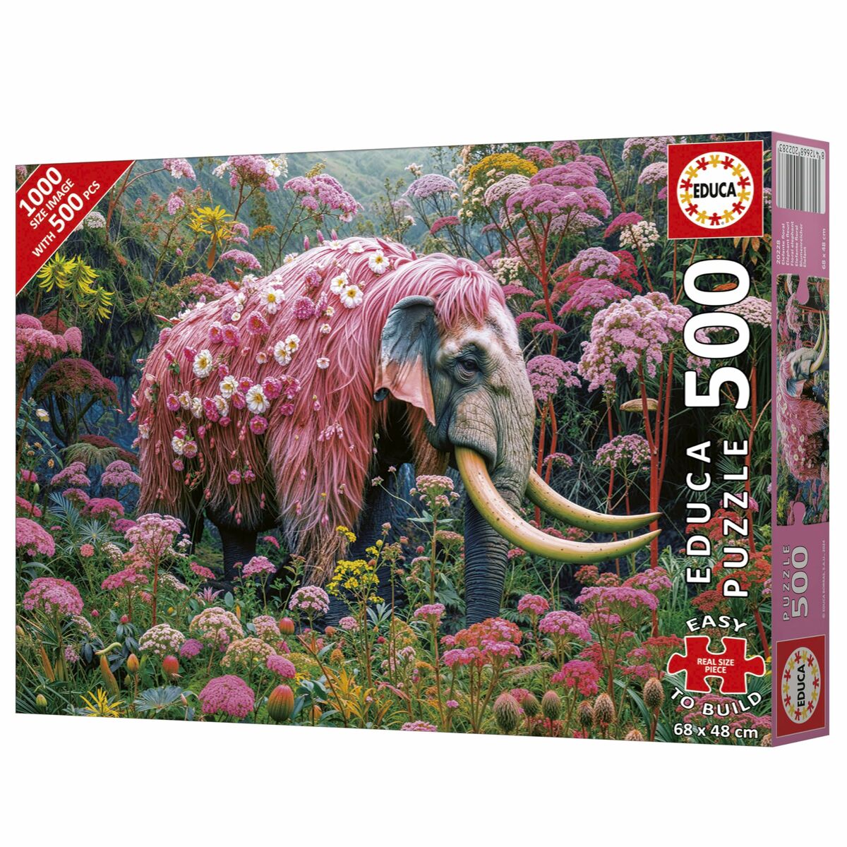 Puzzle Educa Elefante Florido 500 Piese - Jucarii si jocuri, Puzzle-uri și puzzle-uri