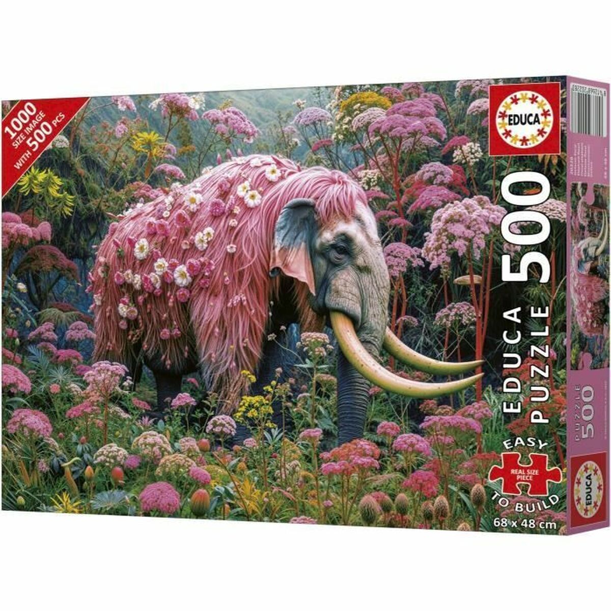 Puzzle Educa Elefante Florido 500 Piese - Jucarii si jocuri, Puzzle-uri și puzzle-uri
