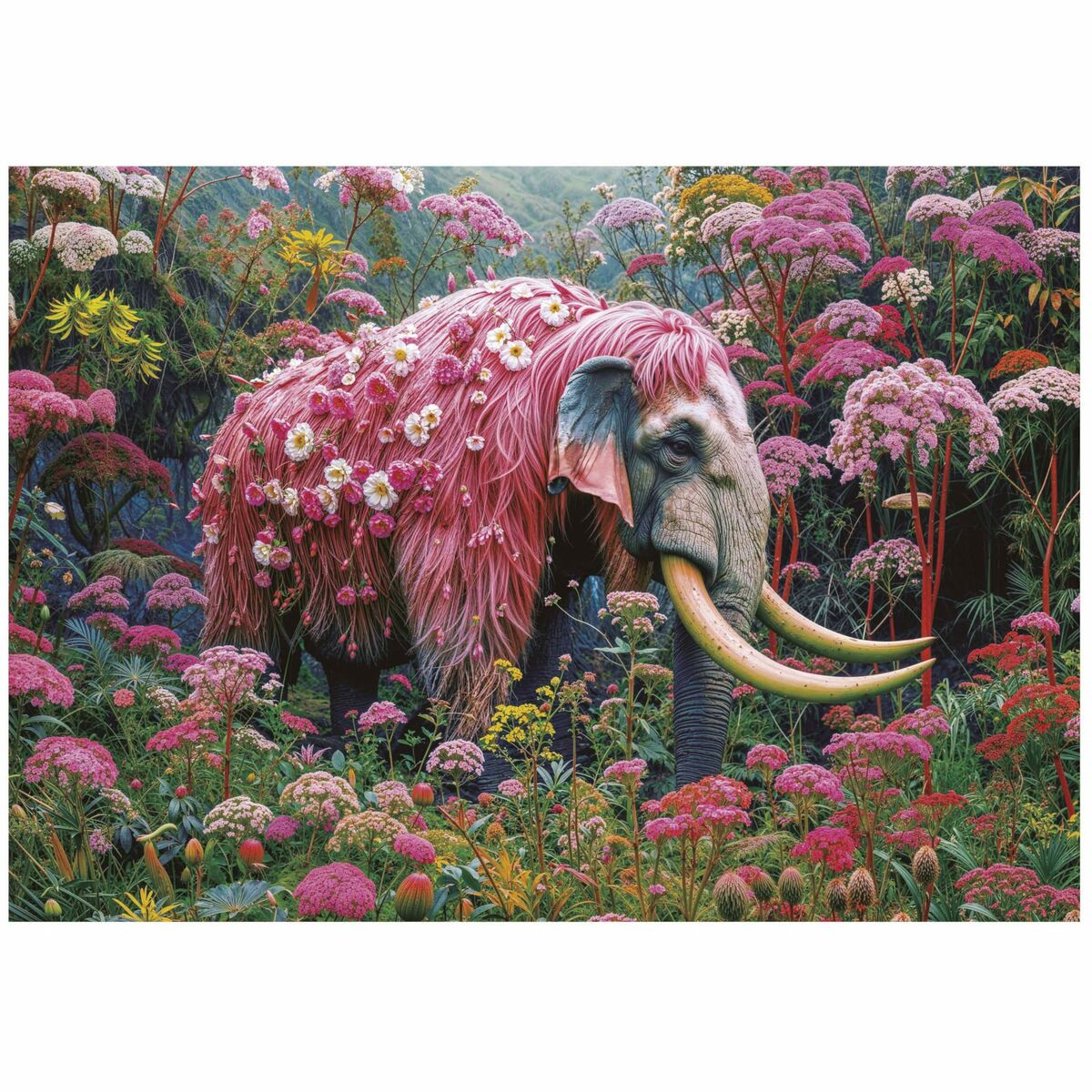 Puzzle Educa Floral Elephant 1000 Piese - Jucarii si jocuri, Puzzle-uri și puzzle-uri