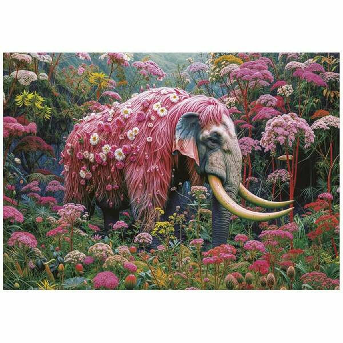 Puzzle Educa Floral Elephant 1000 Piese - Jucarii si jocuri, Puzzle-uri și puzzle-uri