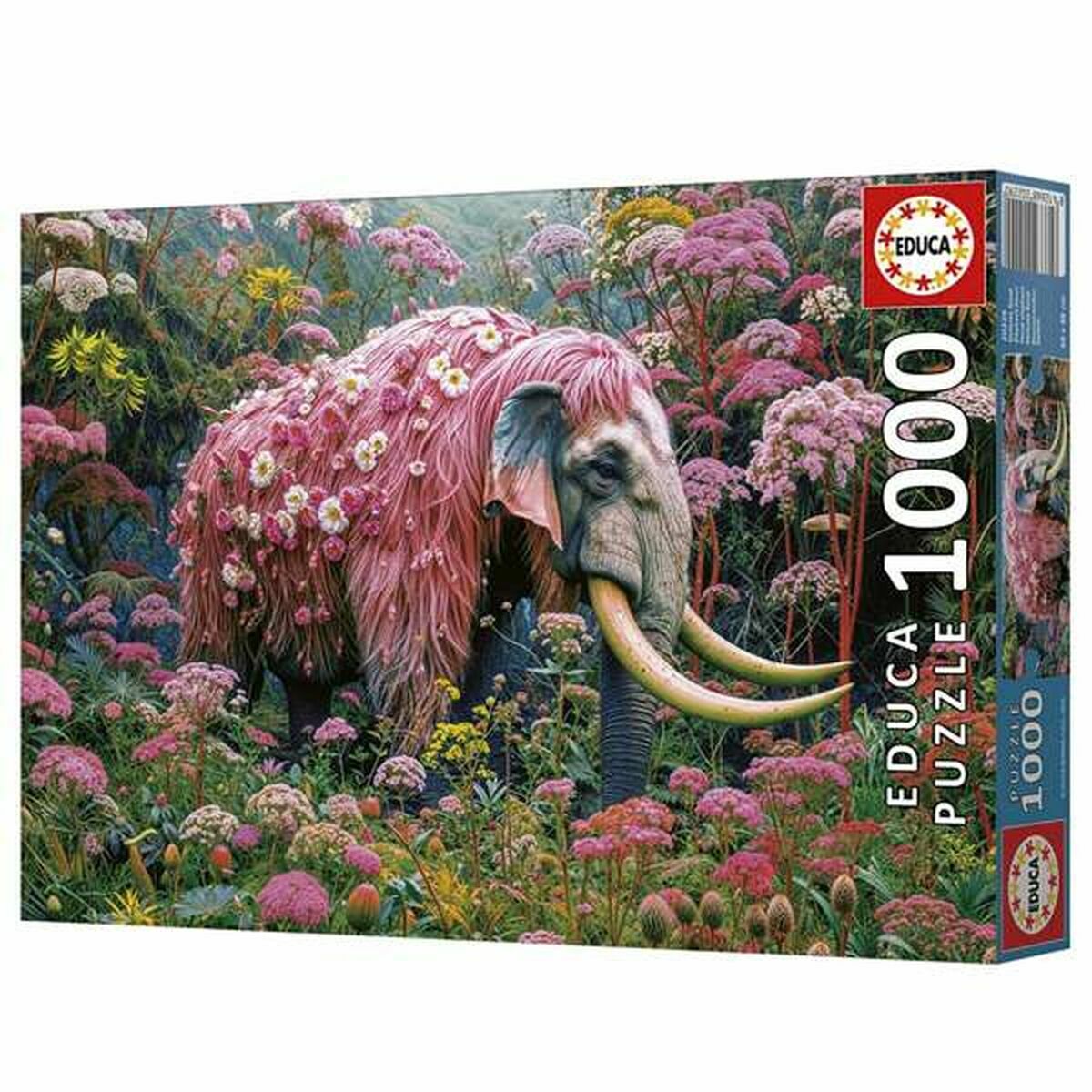 Puzzle Educa Floral Elephant 1000 Piese - Jucarii si jocuri, Puzzle-uri și puzzle-uri