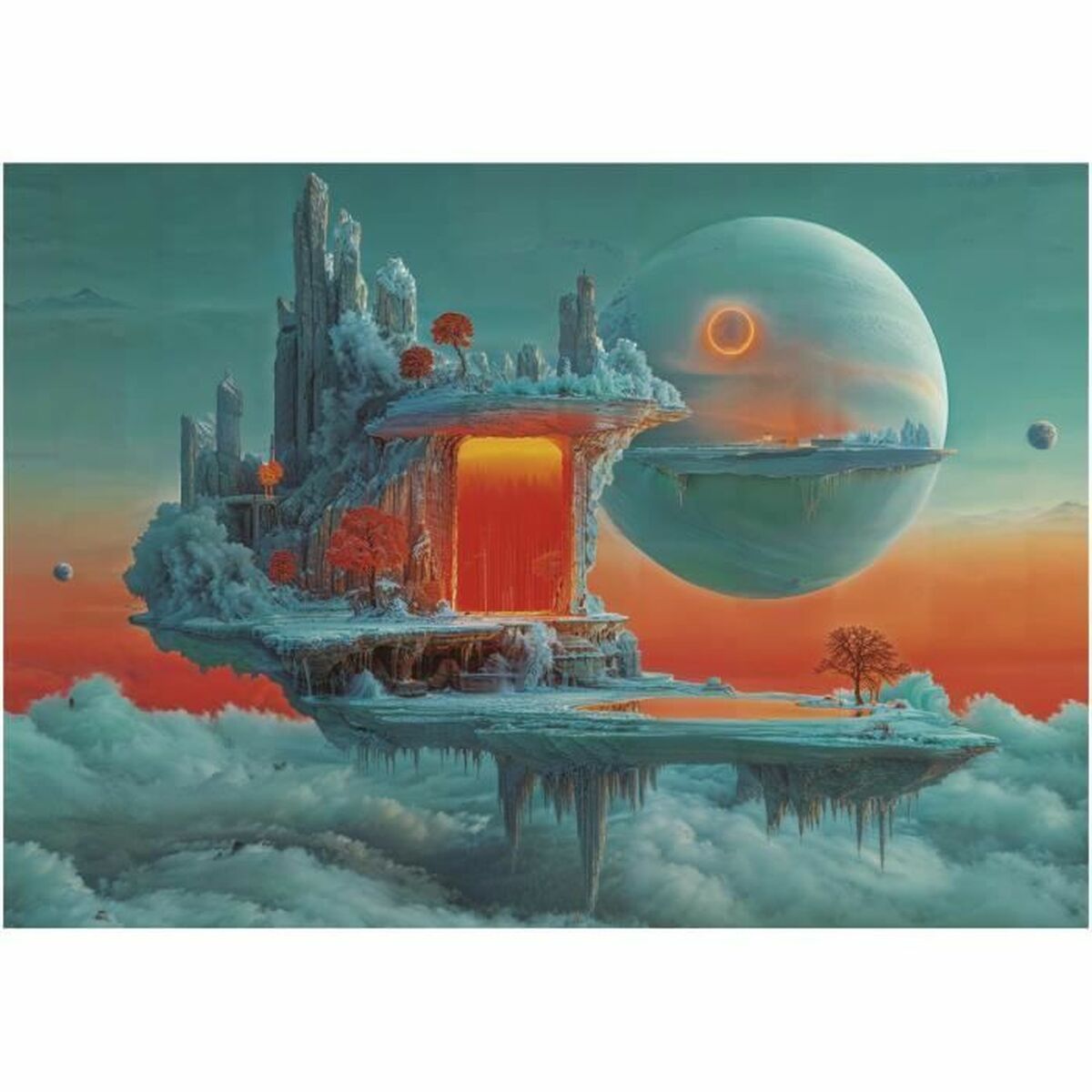 Puzzle Educa Fire & Ice Planet 1000 Piese - Jucarii si jocuri, Puzzle-uri și puzzle-uri
