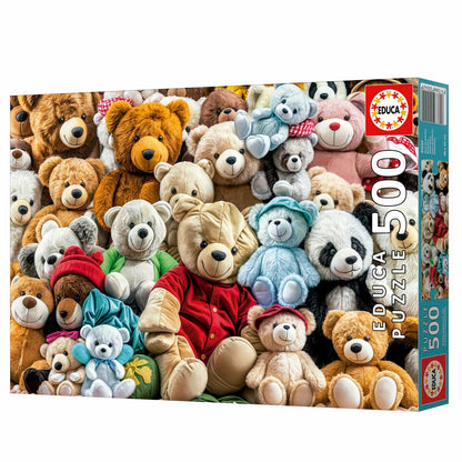 Puzzle Educa Teddy Bears 500 Piese - Jucarii si jocuri, Puzzle-uri și puzzle-uri