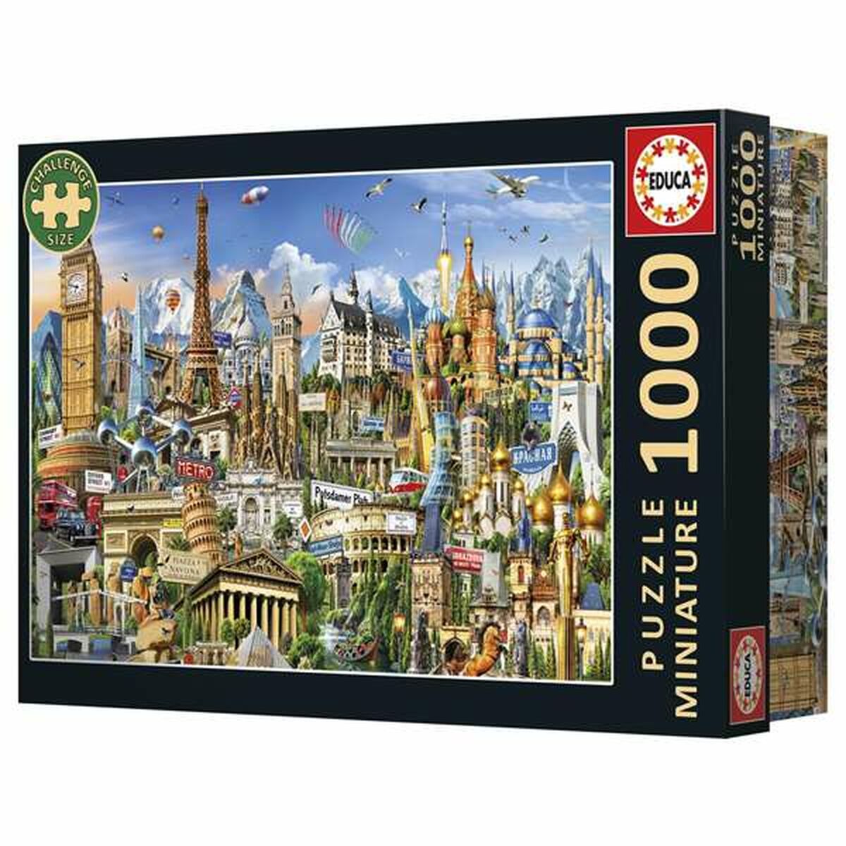 Puzzle Educa Europe Minature 1000 Piese - Jucarii si jocuri, Puzzle-uri și puzzle-uri