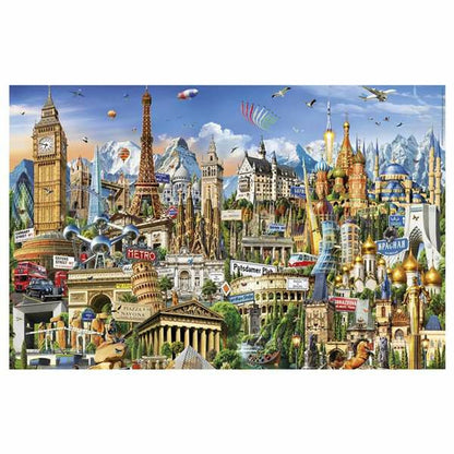 Puzzle Educa Europe Minature 1000 Piese - Jucarii si jocuri, Puzzle-uri și puzzle-uri
