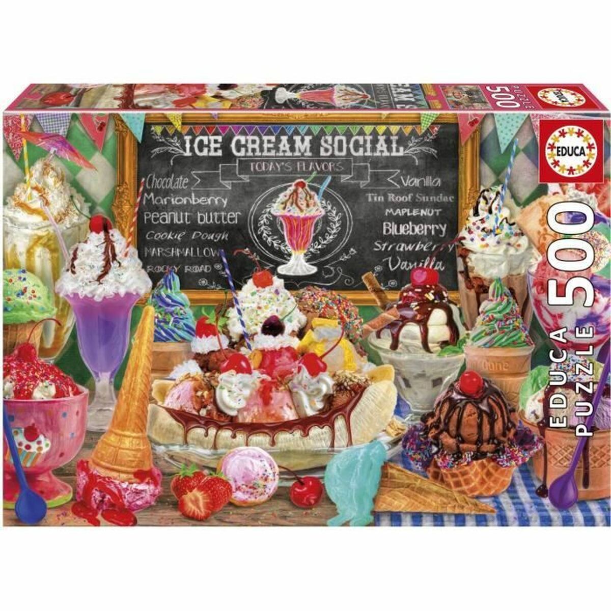 Puzzle Educa Heladería 500 Piese - Jucarii si jocuri, Puzzle-uri și puzzle-uri