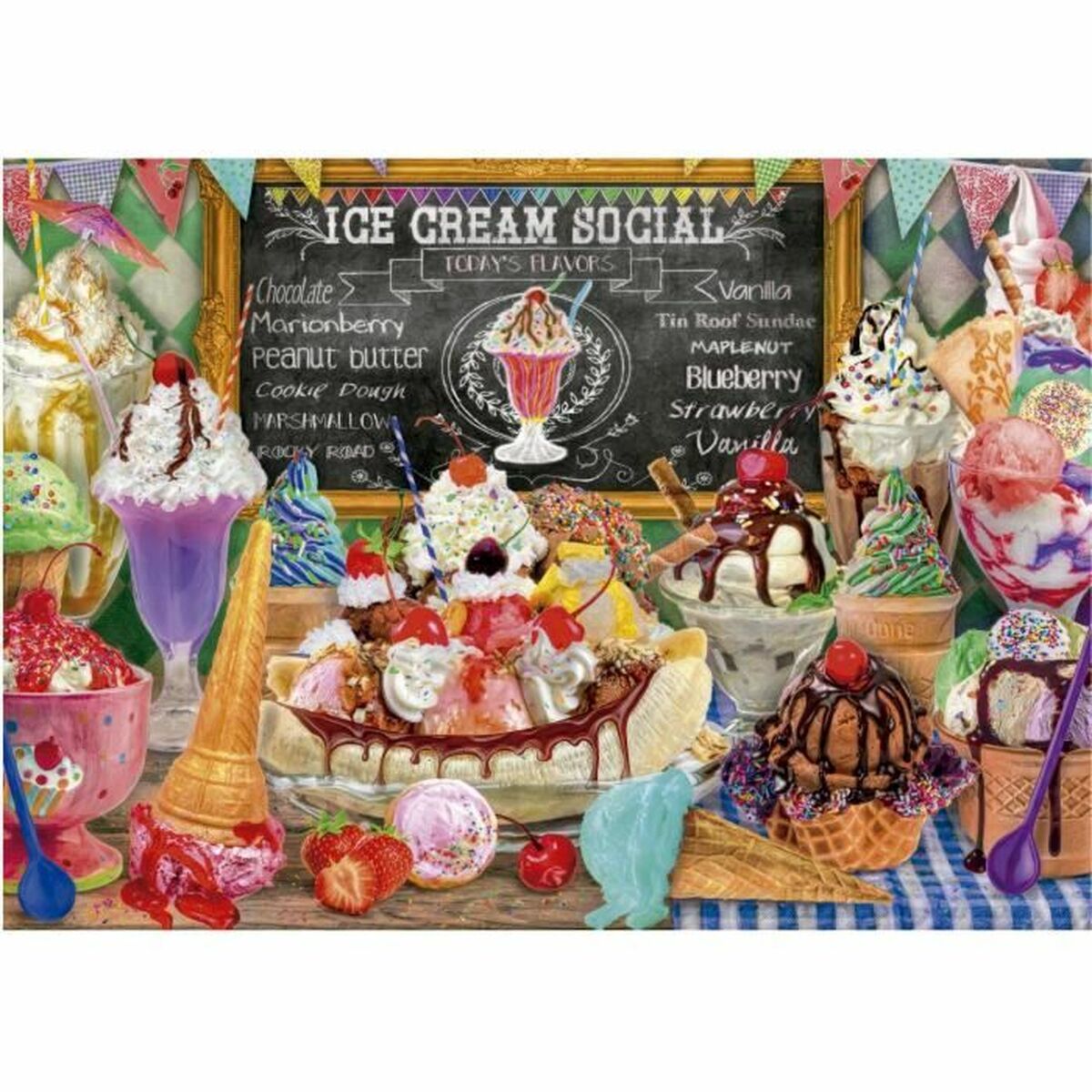 Puzzle Educa Heladería 500 Piese - Jucarii si jocuri, Puzzle-uri și puzzle-uri