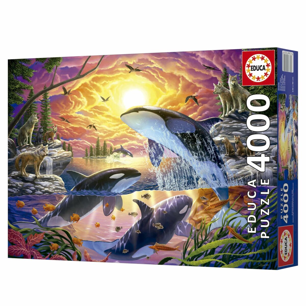 Puzzle Educa Orcas y Lobos 4000 Piese - Jucarii si jocuri, Puzzle-uri și puzzle-uri