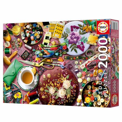 Puzzle Educa The Sewing Table 2000 Piese - Jucarii si jocuri, Puzzle-uri și puzzle-uri